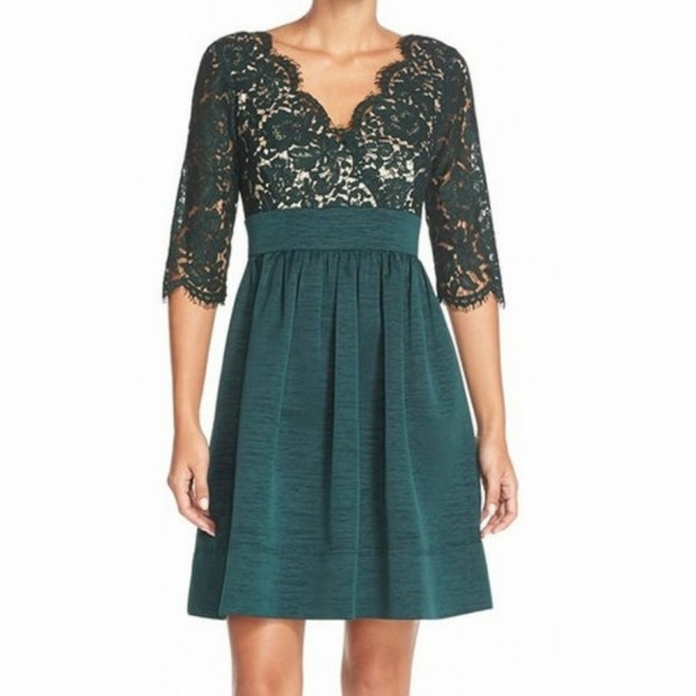 Eliza J Emerald Green Cocktail Dress